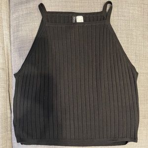 Black Halter Top